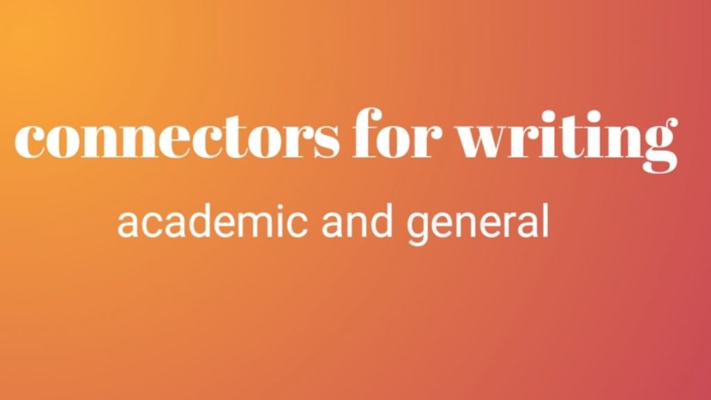 Connectors for writing 